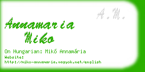 annamaria miko business card